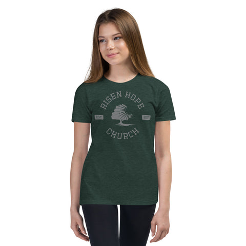 Risen Hope T-Shirt - Youth (Grey Logo)